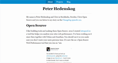 Desktop Screenshot of peterhedenskog.com