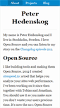 Mobile Screenshot of peterhedenskog.com