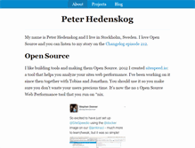 Tablet Screenshot of peterhedenskog.com